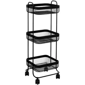 Comparateur de prix : Desserte 3 niveaux métal noir Mayaj 5Five - Noir