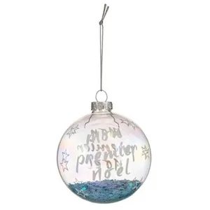 Comparateur de prix : ATMOSPHERA Boule de Noël Déco "Douceur des Neiges" 8cm Bleu