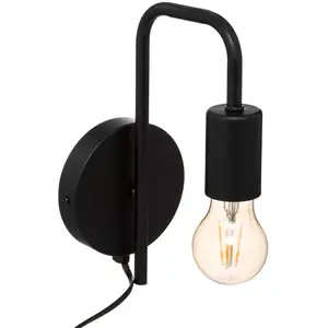 Comparateur de prix : HOMEMAISON Atmosphera - Applique murale Keli - métal et cuivre - noir - D12 cm