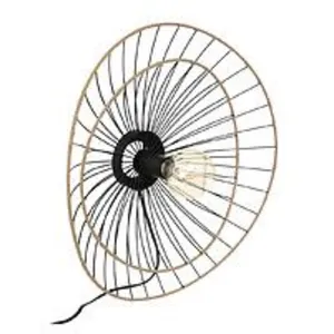 Comparateur de prix : Applique murale Alara métal noir D45cm Atmosphera Créateur D'intérieur