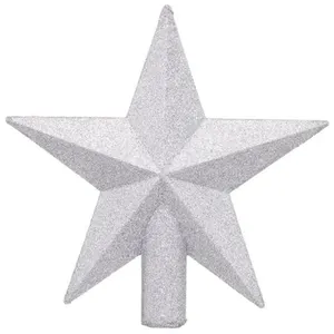 Comparateur de prix : Déco Sapin de Noël Cimier étoile Argent Pailleté