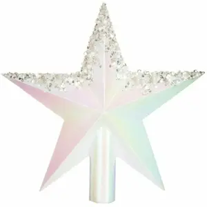 Comparateur de prix : Feeric lights & Christmas Atmosphera Créateur d'intérieur - Cimier Étoile Gouttes Colorama 22cm Or