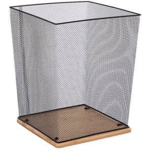 Comparateur de prix : FIVE Simply Smart - Corbeille de Bureau en Métal Havi 32cm Noir