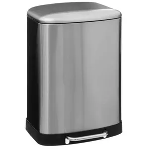 Comparateur de prix : FIVE Simply Smart - Poubelle de Cuisine en Métal Ariane 50L Argent