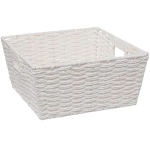 5five Simply Smart - Panier vannerie 31x15cm mix n modul blanc - 5five