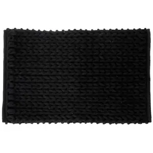 5five - tapis de bain 50x75cm "colorama" noir khôl pas cher