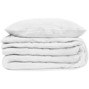 Atmosphera - Parure de lit en doublure Gaze de coton - 240x220 cm - Blanc