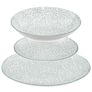 Comparateur de prix : Secret de Gourmet - Service de Table 18 Pièces Jasmin 27cm Vert