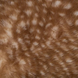 Atmosphera Créateur D'intérieur - Tabouret enfant cerf fausse fourrure beige
