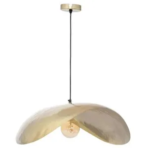 Comparateur de prix : ATMOSPHERA CREATEUR D'INTERIEUR Suspension Arlo en Métal- Doré - Ø80 cm