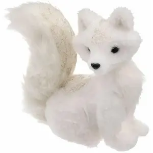 Comparateur de prix : ATMOSPHERA Déco de Noël Renard Blanc avec Paillettes 26 x 26 cm - Feeric Christmas