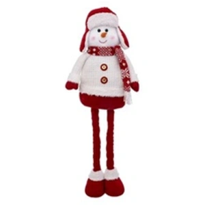 ATMOSPHERA Bonhomme de Neige Télescopique "Soir" 82cm Rouge pas cher