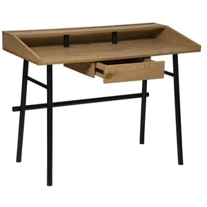 Comparateur de prix : Bureau 1 tiroir Josan effet chêne L110cm - Atmosphera créateur d'intérieur