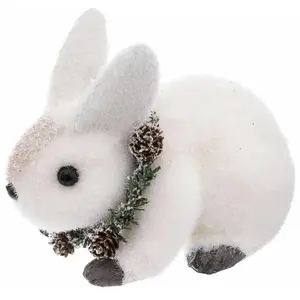 Comparateur de prix : Pp No Name Statuette Déco Lapin Couronne 16cm Blanc