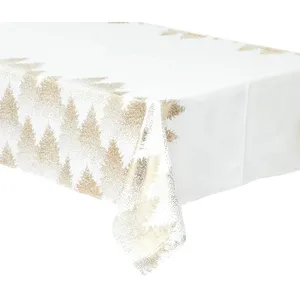 Comparateur de prix : 3S. x Home Nappe de Noël Colorama de Noël motif sapins 140x360cm, doré