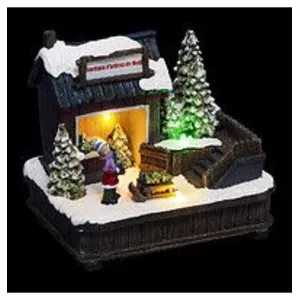 ATMOSPHERA Fééric Lights and Christmas - Village de Noël Boutique Sapin Ville 13cm MulticoloreVendu parcarrefour