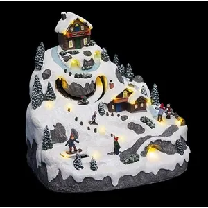 Comparateur de prix : Fééric lights and christmas Village de Noël lumineux, animé et musical Vacances à la montagne