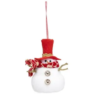 ATMOSPHERA Sujet de Noël "Bonhomme de Neige" 11cm Blanc pas cher