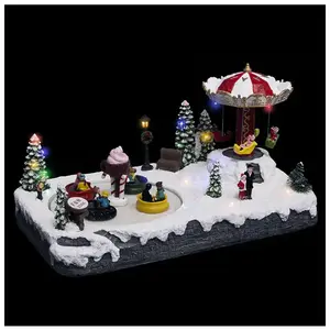 ATMOSPHERA Village de Noël lumineux, animé et musical Parc d'attraction pas cher