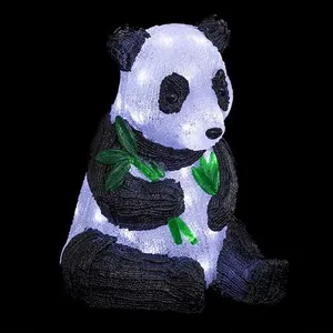 Fééric Lights & Christmas Panda lumineux extérieur 40 LED - Blanc froid pas cher