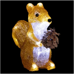 Comparateur de prix : Forme acrylique extérieur écureuil H18cm marron - FEERIC CHRISTMAS TU