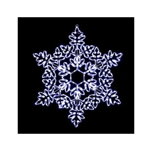 ATMOSPHERA Fééric Lights and Christmas - Décoration Lumineuse Led Flocon 85cm Blanc pas cher