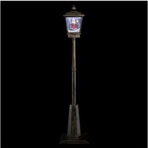 ATMOSPHERA Déco de Noël Lampadaire lumineux et musical avec personnage H 180 cmVendu parfnac