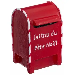 Comparateur de prix : ATMOSPHERA Boîte Aux Lettres Déco "père Noël" 5cm Rouge
