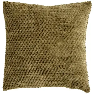 Coussin Lyno vert Kaki 40x40cm Atmosphera créateur d'intérieur pas cher