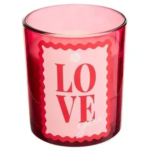 Atmosphera - Bougie parfumée Love au rose et au patchouli - 190 g pas cher