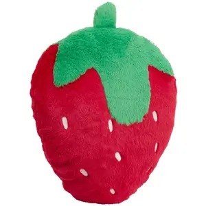 Atmosphera - Coussin Déco Fraise "Fruity" 40x43cm Rouge pas cher