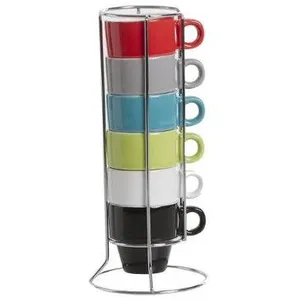 Lot De 6 Tasses à Expresso Avec Sous-tasses - Porcelaine Crème, Jamais Utilisées