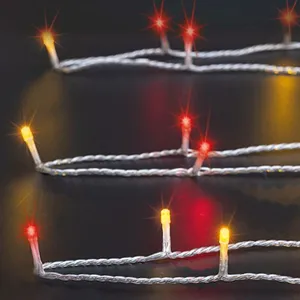 Guirlande lumineuse extérieur 100 led blanc chaud/rouge 10m Feeric lig... pas cher