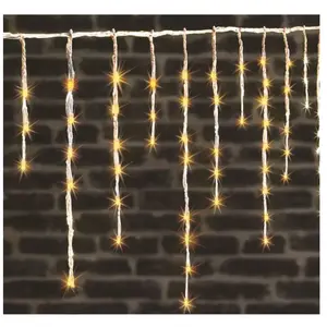 Feeric lights & Christmas Rideau lumineux L 4 m 240 LED Blanc chaud 40 Tombées effet neige 4 vitessesVendu parcarrefour