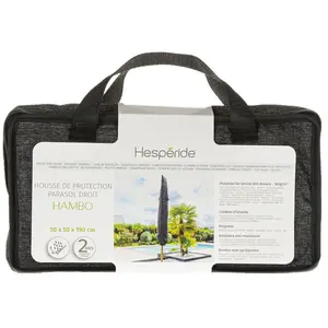 Comparateur de prix : Housse de protection pour parasol droit Hambo Hespéride - Gris