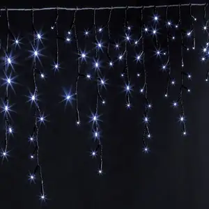 Comparateur de prix : ATMOSPHERA Rideau scintillant extérieur programmable 120 LED blanc froid Feeric lights & christmas