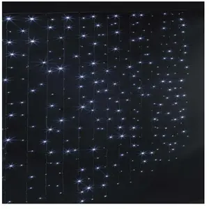 Comparateur de prix : Feeric Christmas Guirlande lumineuse programmable Rideau 10 tombées 150 LED Blanc froid
