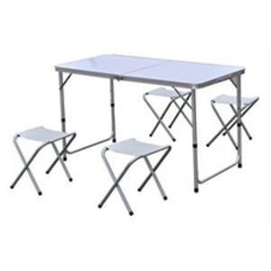 Comparateur de prix : FARNIENTE Be Toys - Table pliante d'extérieur et ses 4 tabourets - Gris