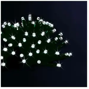 Comparateur de prix : FEERIC LIGHTS & CHRISTMAS Guirlande lumineuse solaire 200 LED Blanc froid 20 Mètres et 8 jeux de lumière