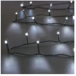 Comparateur de prix : Féeric lights & Christmas Guirlande lumineuse solaire 5 Mètres 50 LED Blanc froid 8 jeux de lumière