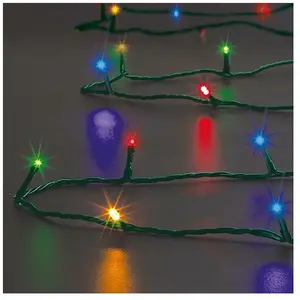 Féeric lights & Christmas Guirlande solaire multicolore 50 LED 5 mètres ext/intVendu paramazon