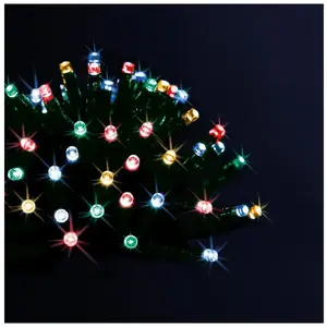 Comparateur de prix : FEERIC LIGHTS & CHRISTMAS Guirlande lumineuse solaire 100 LED Multicolore 10 Mètres et 8 jeux de lumière