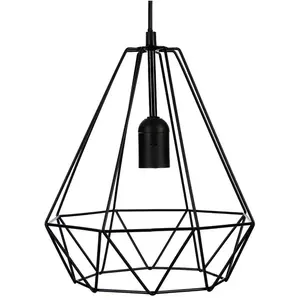 Comparateur de prix : Atmosphera - Suspension Filaire Drim Noire - métal D25 cm