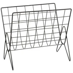 Paris Prix Porte-revues Life métal noir 35,5x31,5cm Atmosphera Créateur D'intérieur pas cher