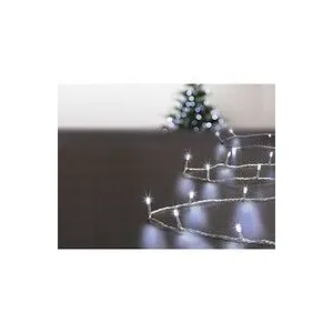 Comparateur de prix : FEERIC LIGHTS & CHRISTMAS Guirlande Lumineuse Extérieur 10 mètres 100 LED Blanc froid 8 jeux de lumière