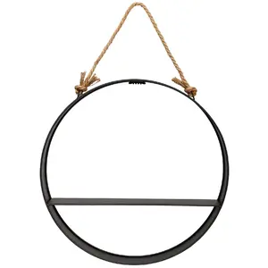 Comparateur de prix : Atmosphera Créateur D'intérieur - tagère murale Modern noir D55cm
