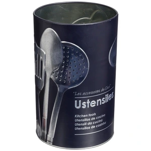 SECRET DE GOURMET 5five Simply Smart - Pot à ustensiles métal black edition noir - 5five pas cher