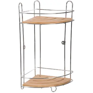 Comparateur de prix : Five Simply smart Venterra - Étagère de douche en bambou - Marron