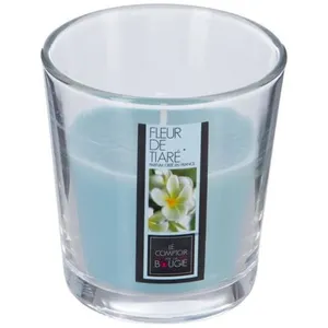 ATMOSPHERA Comptoir de la Bougie - Bougie Parfumée en Verre Nina 90g Fleur Tiaré