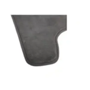 Tapis contour wc - FIVE - Mémoire de forme - Gris - 48x48 cm - Carré